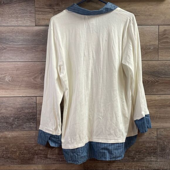 Kim Rogers Women's Long Sleeve Shirt  Size L - Picture 2 of 4